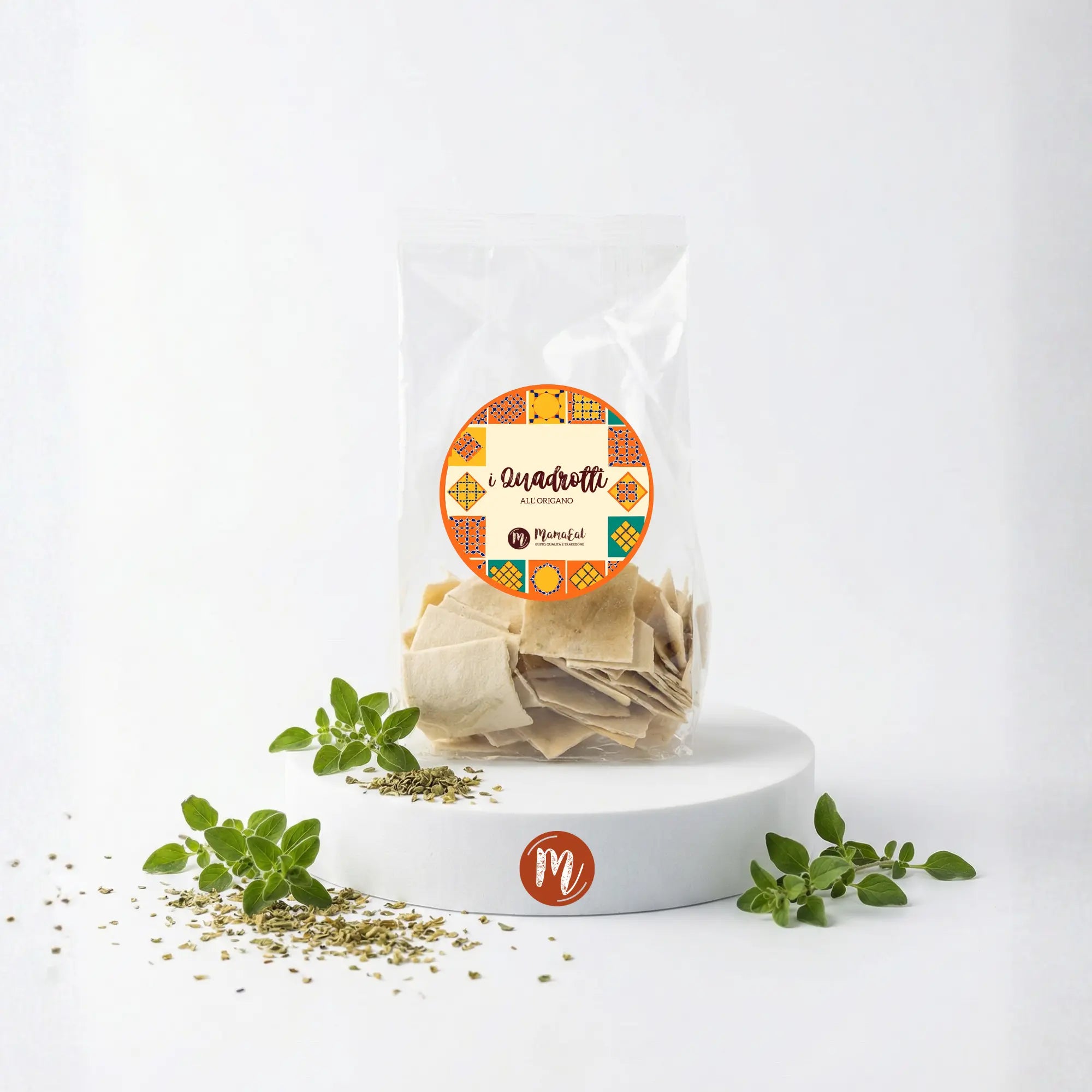 Quadrotti - Crackers all'origano 100 gr