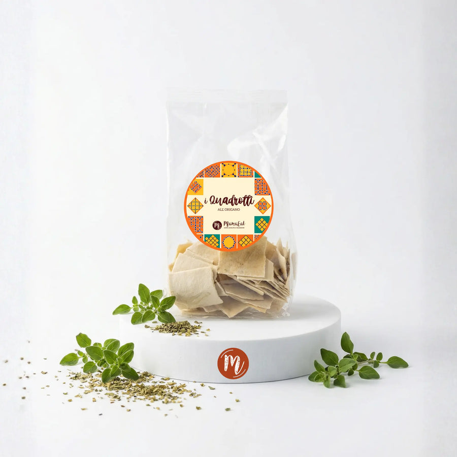 Quadrotti - Crackers all'origano 100 gr